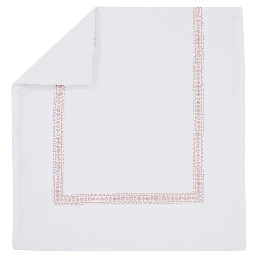 The Pioneer Woman White Comforter with Coral Floral Edge - Picture 6 of 8